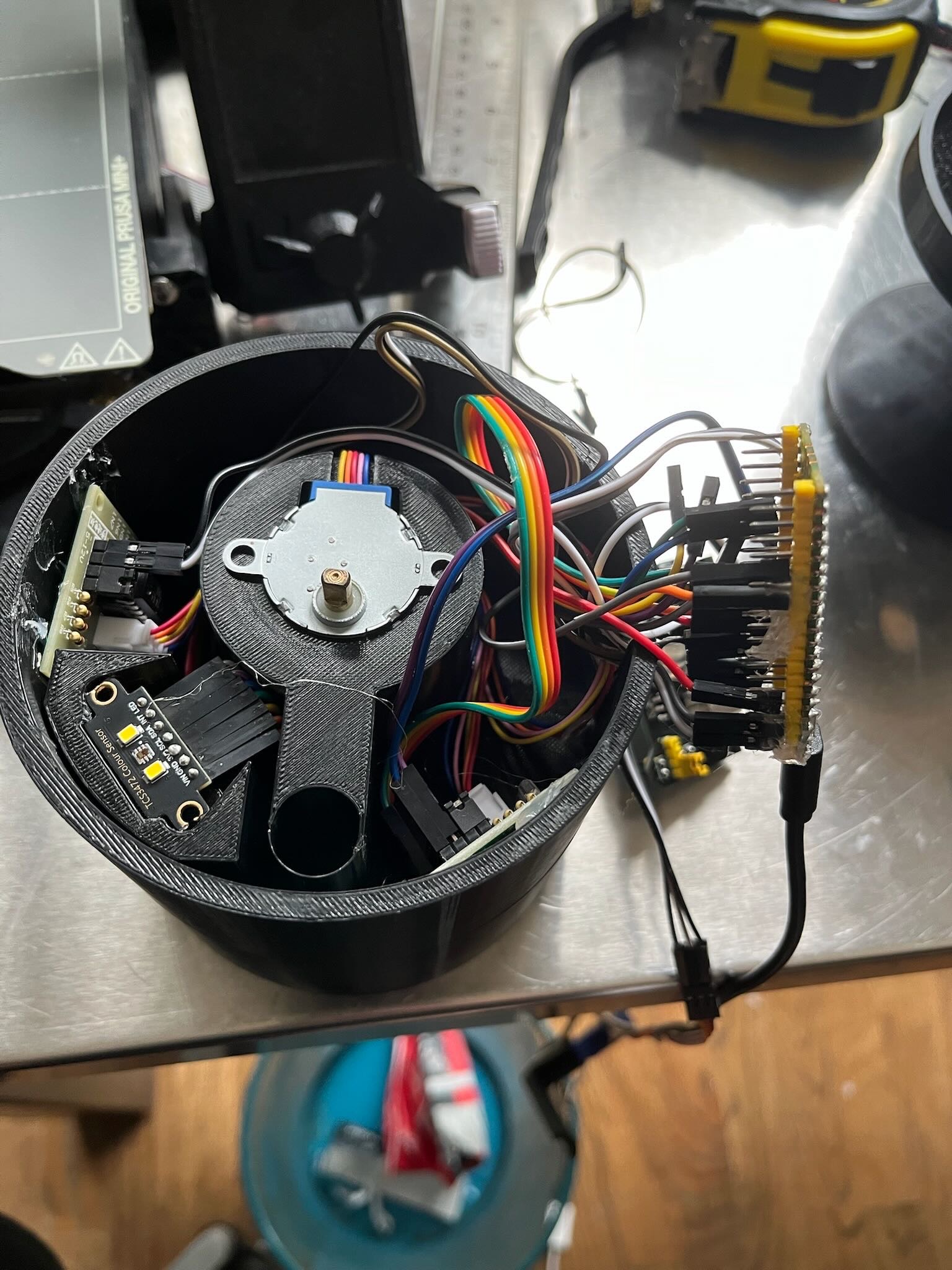 M&M Color Sorter internals and wiring