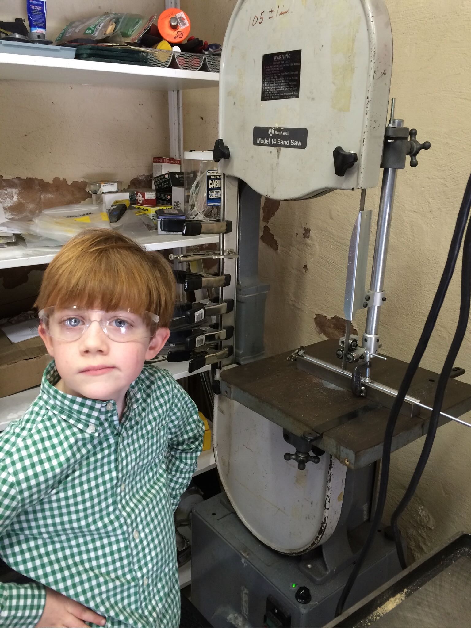 Grayson Richmond in the shop